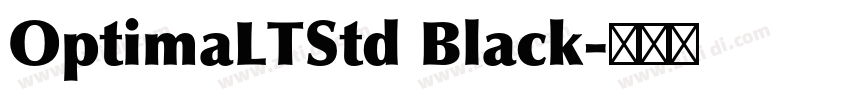 OptimaLTStd Black字体转换